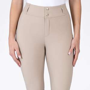 กางเกงขี่ม้าผู้หญิงคุณภาพสูง แบบรัดรูป เอวสูง ติดกระดุม ซิลิโคนกันลื่น ระบายอากาศ ยืดหยุ่น - Product Image 3