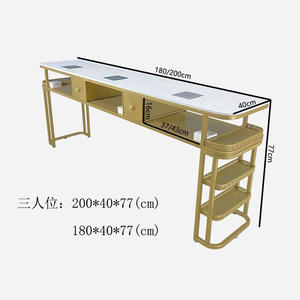 Nouvelle mode de table et de chaise de <span class=keywords><strong>manucure</strong></span> en fer <span class=keywords><strong>avec</strong></span> tiroir de rangement simple double triple <span class=keywords><strong>aspirateur</strong></span> pour le salon - Product Image 6