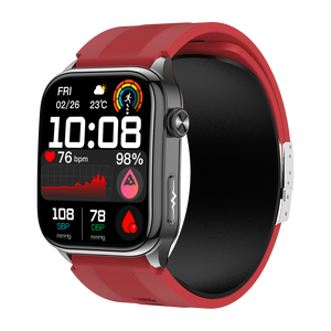 Reloj Inteligente S101 Health <span class=keywords><strong>ECG</strong></span> con Bomba de Aire, Pantalla Táctil AMOLED de 2.06 Pulgadas, Llamada de Emergencia SOS, Reloj con NFC, Monitor de Actividad Física - Product Image 1