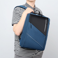 Sac à dos pour ordinateur portable grande capacité personnalisé avec logo, multifonction, étanche, avec port de chargement USB, en tissu Oxford tendance