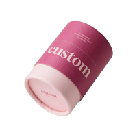 Boîte de luxe personnalisée en papier kraft cylindrique pour cosmétiques, tube rond pour rouge à lèvres, boîte cadeau pour parfum, emballage de boîtes rigides
