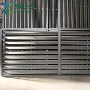 ستائر معدنية، ستائر بلون القهوة الرمادي، إطار ستائر لتكييف الهواء - Product Image 3