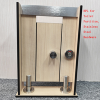 Accessoires de quincaillerie pour toilettes en stratifié compact HPL, ignifuge et anti-moisissure, cloison de toilettes en Formica HPL, personnalisation globale