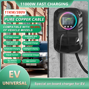 11kW 16A AC Onboard Portable Power Fast Charging Station Charger for EV <b>Car</b> New Wallbox Type 2 - Product Image 2