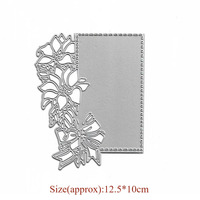 Bordo del fiore Mestieri Del Metallo per la Fabbricazione Della Carta di Taglio Muore Per Scrapbooking del Mestiere di Carta di Muore