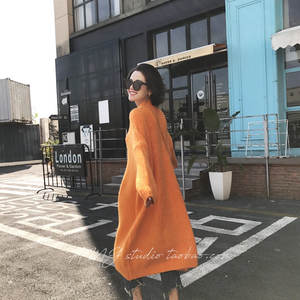 Pullover oversize alla moda stile coreano invernale maglione lungo lavorato a maglia Casual maglione ampio <span class=keywords><strong>taglie</strong></span> <span class=keywords><strong>forti</strong></span> abiti da <span class=keywords><strong>donna</strong></span> - Product Image 6