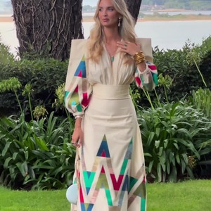 Completo Set <span class=keywords><strong>Donna</strong></span>: Abito da Lavoro Elegante con Stampa di Tendenza, Nuova Collezione Primavera 2026 - Vendita all'Ingrosso per Boutique - Product Image 3