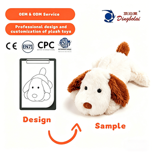 Peluche <span class=keywords><strong>chien</strong></span> Jack beige, adorable et super douce, poupée de confort, cadeau d'anniversaire, rembourrage en coton PP, fourrure longue, compagnon en peluche - Product Image 1