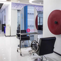 Miroir de Salon Moderne Yicheng, Poste de Coiffure, Meuble de Salon de Coiffure, Miroir de Coiffage Mobile à Prix Abordable