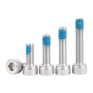 Vis à tête cylindrique DIN 912 en acier inoxydable 304 avec verrouillage de filetage bleu M1.6-M8, boulons anti-desserrage pour l'automatisation industrielle - Product Image 3