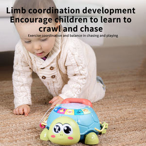 Jouets éducatifs pour enfants tortue multifonctionnelle rampante à musique tambour musical jouet conteur <span class=keywords><strong>d</strong></span>'histoires pour bébé - Product Image 6