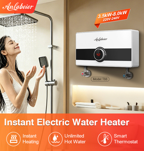 Calentador de Agua Eléctrico Instantáneo de 8000W 220V Sin Tanque para Baño y Ducha, Pantalla Digital, Energía Eficiente - Product Image 3