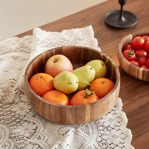 Bol à <span class=keywords><strong>salade</strong></span> et à fruits moderne en <span class=keywords><strong>bois</strong></span> d'acacia pour les fêtes, bol de service pour fruits secs et céréales avec logo personnalisé - Product Image 5