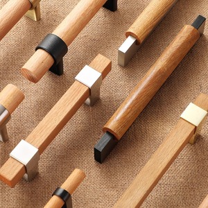 Japanese Style Solid Wood Furniture Handle Bar Zinc Alloy Drawer Pulls Durable Modern Simple Design - Product Image 3