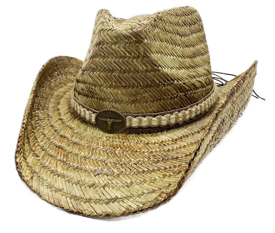 قبعة كاوبوي ورقية للجنسين بحافة واسعة للبيع بالجملة قبعات نسائية كبيرة من القش للصيف والسفر والشاطئ
