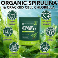 OEM ODM JIABEI HEALTH Mélange de Supergreens Spiruline Chlorelle 3000mg Protéine Végétale Chlorophylle 300 Gélules Sans Gluten