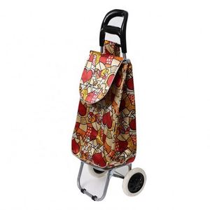 New Fashion Light Collapsible Wheeled Shopping Trolley Bag Grocery Foldable Shopping Cart With Wheels - Product Image 3