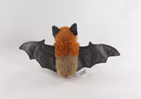 Pluizig realistisch fruitvleermuis knuffeldier levensecht vliegende vos knuffeldier wildlife decoratie Halloween cadeau