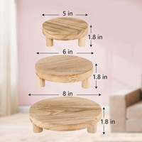 Tabouret et présentoir en bois massif OEM pour la présentation de pots de plantes, l'assise et la décoration intérieure – Vente en gros