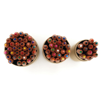 Ensemble de 12 18 24 36 crayons de couleur pour étudiants, baril hexagonal en papier naturel pour usage scolaire, vente en gros