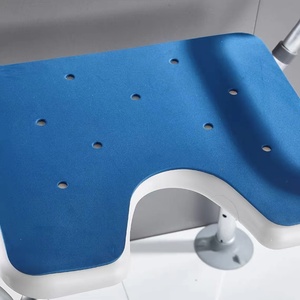 बुजुर्ग विशेष एल्यूमीनियम मिश्र धातु स्नान कुर्सी गर्भवती महिला बाथरूम सुरक्षा स्टूल यू आकार आर्मरेस्ट नॉन स्लिप बैठने वाली बेंच 150 किलो - Product Image 2