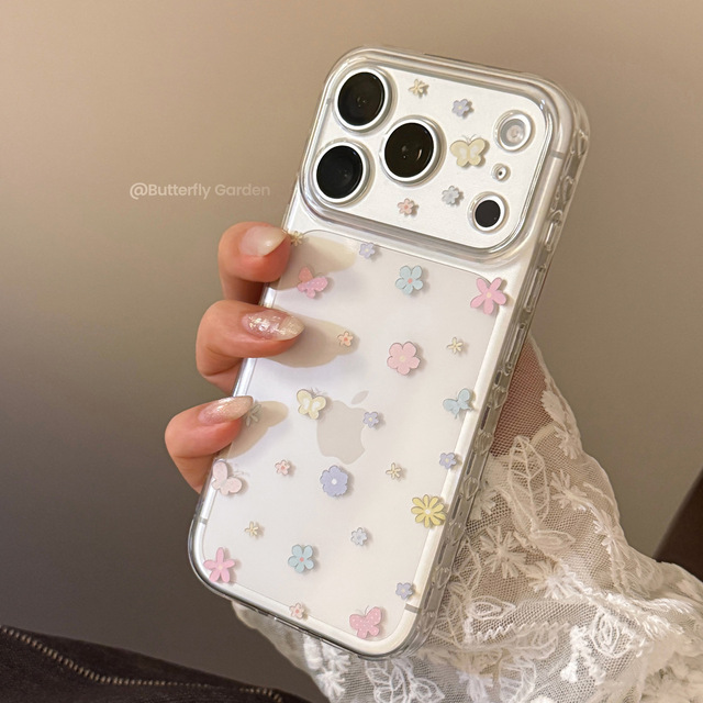 Floral-patterned butterfly Phone case for protection Against Drops - Women's Style. Low Price Wholesale. Factory Production