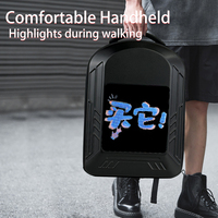 Mochila LED Inteligente de Alta Calidad para Motociclistas con Pantalla Programable y Control por Aplicación, para Publicidad en Video