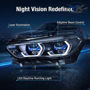 Faros Delanteros Láser Black Shadow para <span class=keywords><strong>BMW</strong></span> G05, Usados, Originales, Desmontados, X5 F95 X5M G06 <span class=keywords><strong>X6</strong></span> F96 X6M 2019-2023, Lámpara Delantera LED - Product Image 6