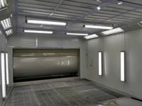 Cabine de peinture à température contrôlée pour meubles en bois avec fonction de cuisson