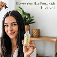 Huile de croissance capillaire naturelle OEM R'ENDASE infusée avec 10 huiles végétales premium et de l'huile de romarin biologique pour un volume et une nutrition accrus 60ml