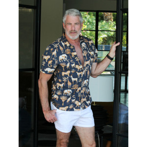 La camicia a maniche corte con bottoni Mombasa Perfect Cut - Product Image 3