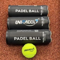 Bolas de padel UNI personnalisées avec logo, qualité supérieure, pressurisées, pour le paddle-tennis