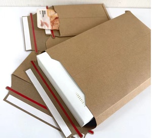 Sacchetti di cartone rigido spedizione mailer fabbrica personalizzare <span class=keywords><strong>A4</strong></span> formato buste <span class=keywords><strong>Kraft</strong></span> buccia e sigillo Hardborad.Brown o bianco - Product Image 5