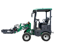 Chargeur frontal électrique 0,5 TONNE, mini-tracteur à roues avec godet, moteur 4KW et haute efficacité