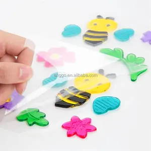 Gel fiori farfalla api uccelli decorazioni festa festa finestra a molla adesivo decorativo personalizzato