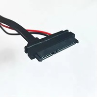 Cable SATA Serial ATA de 22 pines (7+15) hembra a SATA Slimline de 13 pines (7+6) macho, cable convertidor de 30 cm/1 pies/12 pulgadas