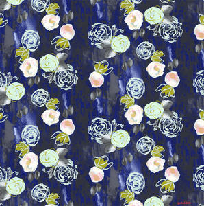 Cotone poliestere psichedelico brillante rayon organza boski tessuto <span class=keywords><strong>shah</strong></span> nero colorato - Product Image 6