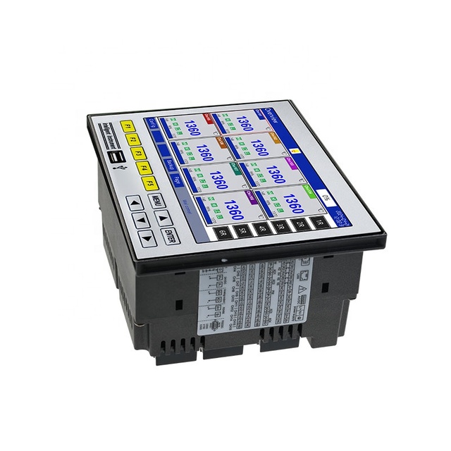 Real Time Data16 Channels Flow Rate Recorder K PT100 J 4-20mA Paperless USB Ethernet PLC Temperature Humidity Pressure Logger