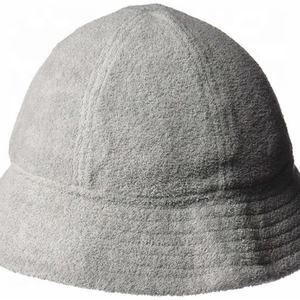 Chapeau seau en coton éponge nouveau style ACE Design personnalisé Chapeau seau blanc bleu en éponge pour enfant adulte - Product Image 5