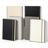 Service d'impression de carnets en papier artistique personnalisés en gros, impression UV, logo personnalisé, carnet à motifs floraux et léopard, reliure spirale