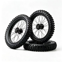 Juego de Ruedas Tubeless Supermoto Plateadas de 17 Pulgadas para Sur-Ron X260 Light Bee, Mecanizadas por CNC, 1.60x17 2.15x17 FR RR