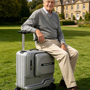 Valise trottinette FUTUREJOY 20 pouces, <span class=keywords><strong>bagage</strong></span> à <span class=keywords><strong>main</strong></span> approuvé <span class=keywords><strong>pour</strong></span> <span class=keywords><strong>avion</strong></span>, sac de voyage intelligent, capacité 220 lbs - Product Image 1