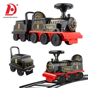 HUADA dioperasikan baterai Retro anak-anak, kereta berkendara ditunggu listrik anak-anak dengan jejak & cahaya & musik - Product Image 4