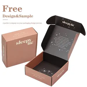 Wholesale Eco Skincare / Beauty / Cloth Packing Mailer Corrugated Paper Custom Logo Printed Gift Delivery Mailing Packaging Box