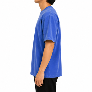 Camiseta de Manga Corta Roja Lisa para Hombre, Cuello Redondo, Estilo Casual Básico, Venta al por Mayor, Camisetas Personalizadas con Logotipo - Product Image 4