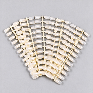 10 pièces/sac Bâtonnets de présentation d'ongles, Palette de test de couleurs pour vernis gel, Planche d'entraînement à 24 faux ongles pour la manucure - Product Image 1