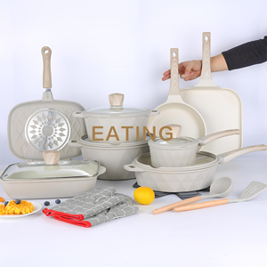 Design originale 21 pezzi Set pentole adatto a tutte le stufe Set pentola per Pizza/casseruola grande uso famiglia pentole calde Set - Product Image 2