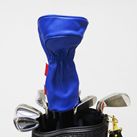 Ensemble de housses de tête de club de golf en cuir PU imperméable avec logo personnalisé pour driver et clubs