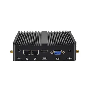 GZM มินิคอมพิวเตอร์ Intel J4105 J4125 2 LAN Fanless ไมโครพีซีอุตสาหกรรม