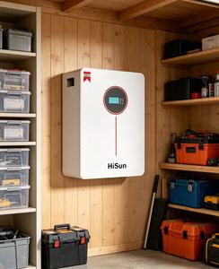 히순 51.2V 100Ah 초슬림 벽걸이형 리튬 배터리 공간 절약 간편 설치 대부분의 인버터와 호환 가능 PV 저장 - Product Image 4